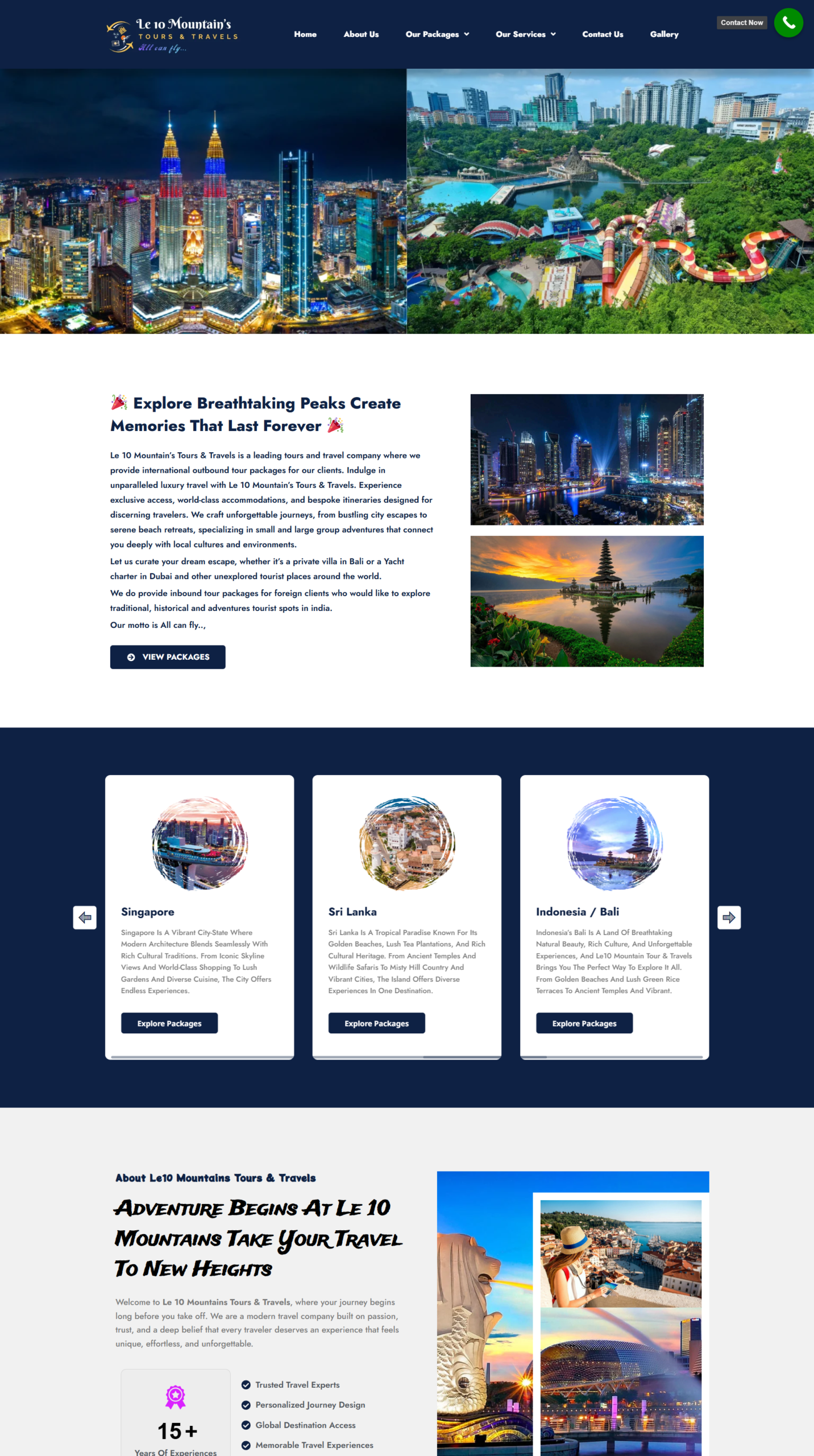 Tours and Travels Website