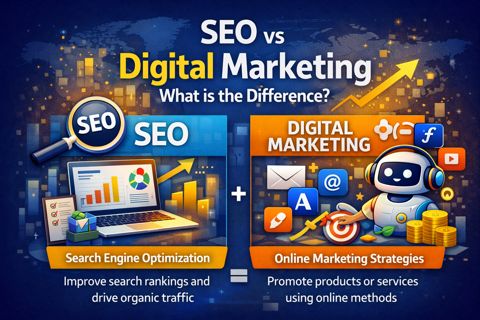 SEO vs Digital Marketing