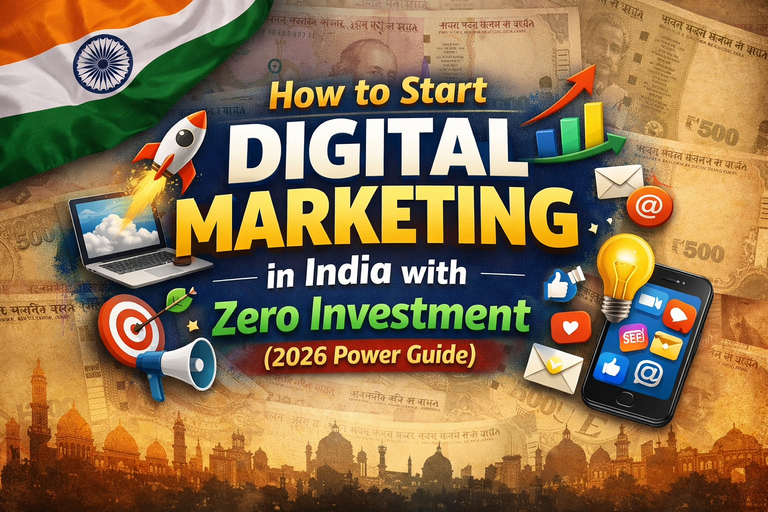 digital marketing in India with zero investment guide