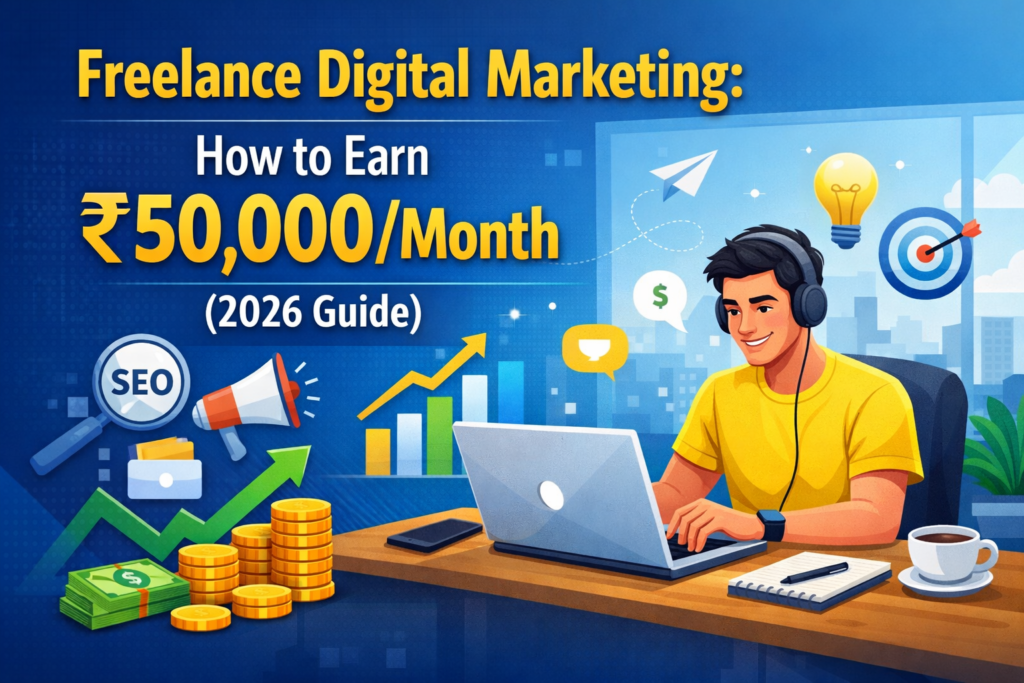 freelance digital marketing earn 50000 per month India
